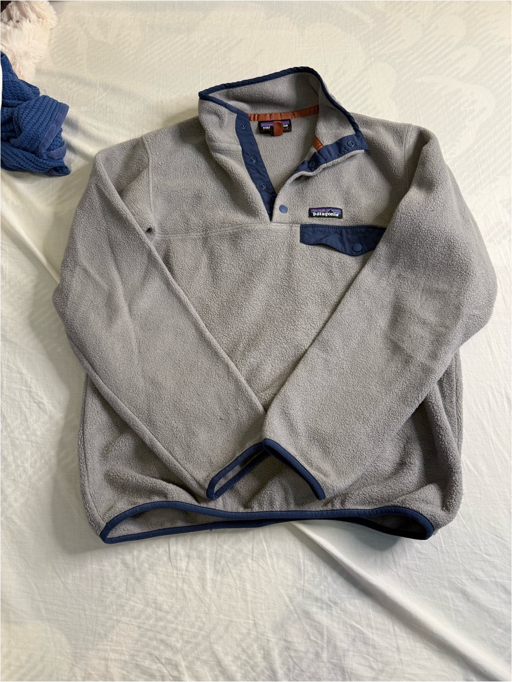 Patagonia Men’s Gray Synchilla Snap-T Fleece Pullover